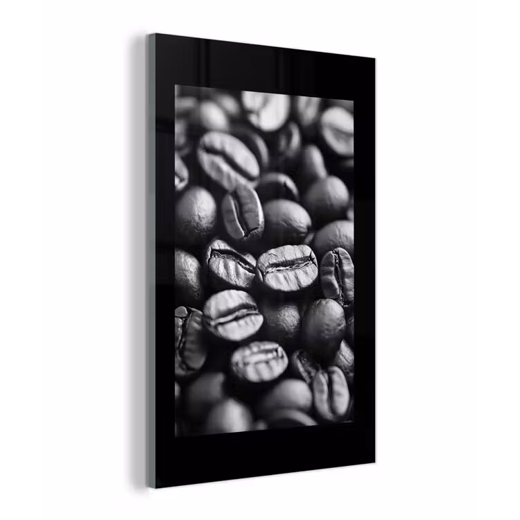 Koffiebonen - Zwart - Vintage plexiglas 5mm klein -z3d