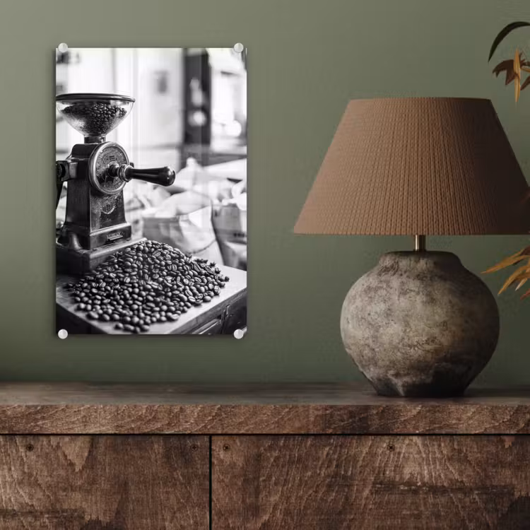 Koffiemolen - Gemalen - Vintage plexiglas 5mm klein -sfeer3