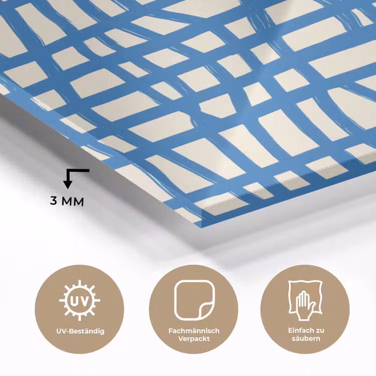 Ruitpatroon - Blauw - Crème plexiglas 5mm klein 11 -wsfeer2_DE