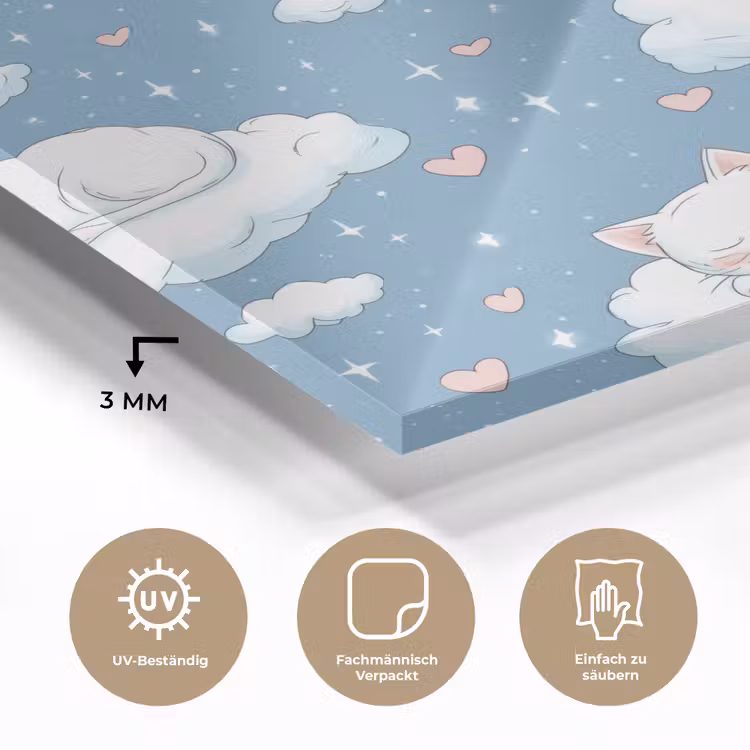 Kitten - Wolken - Blauw plexiglas 5mm klein 11 -wsfeer2_DE