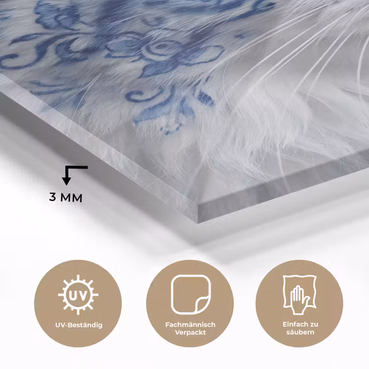 Kat - Patroon - Blauw plexiglas 5mm klein -wsfeer2_DE