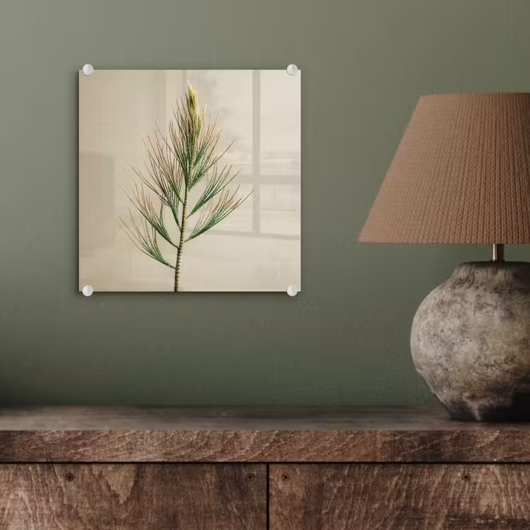 Dennentak - Naaldvormige bladeren - Lichtgroen plexiglas 5mm klein -sfeer3
