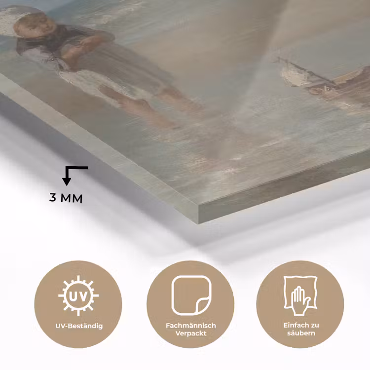 Kinderen der zee - Schilderij van Jozef Israëls plexiglas 5mm klein -wsfeer2_DE