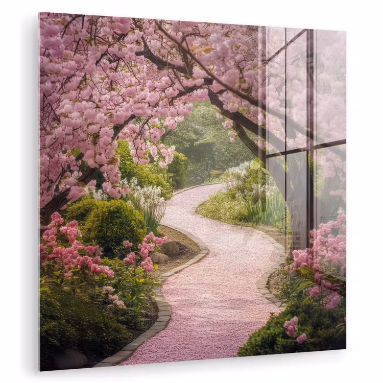 Kersenbloesem - Natuur - Sakura - Pad - Japanse tuin plexiglas 5mm klein -zzzproduct_nieuw