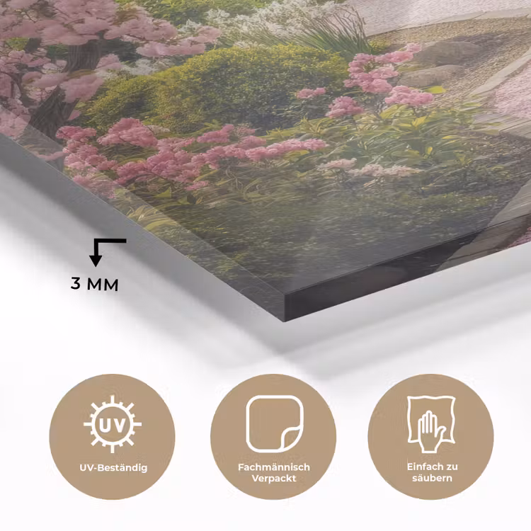 Kersenbloesem - Natuur - Sakura - Pad - Japanse tuin plexiglas 5mm klein -wsfeer2_DE