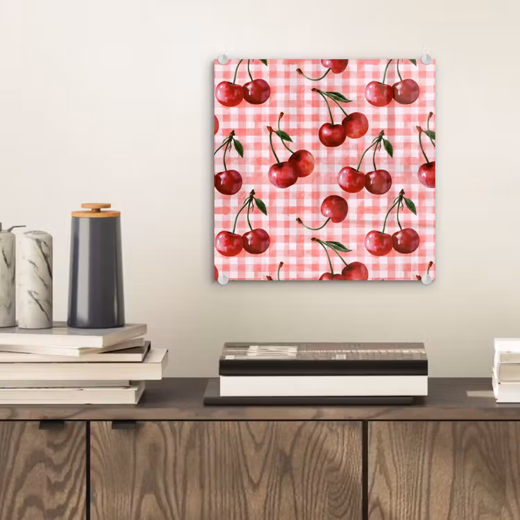 Kersen - Blokken - Rood plexiglas 5mm klein 11 -sfeer1