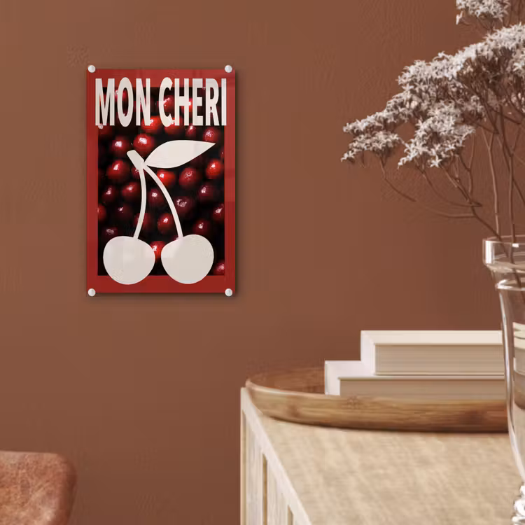 Kersen - Illustratie - Rood plexiglas 5mm klein -sfeer5
