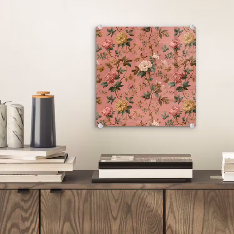 Klassiek - Botanisch - Roze plexiglas 5mm klein 11 -sfeer1