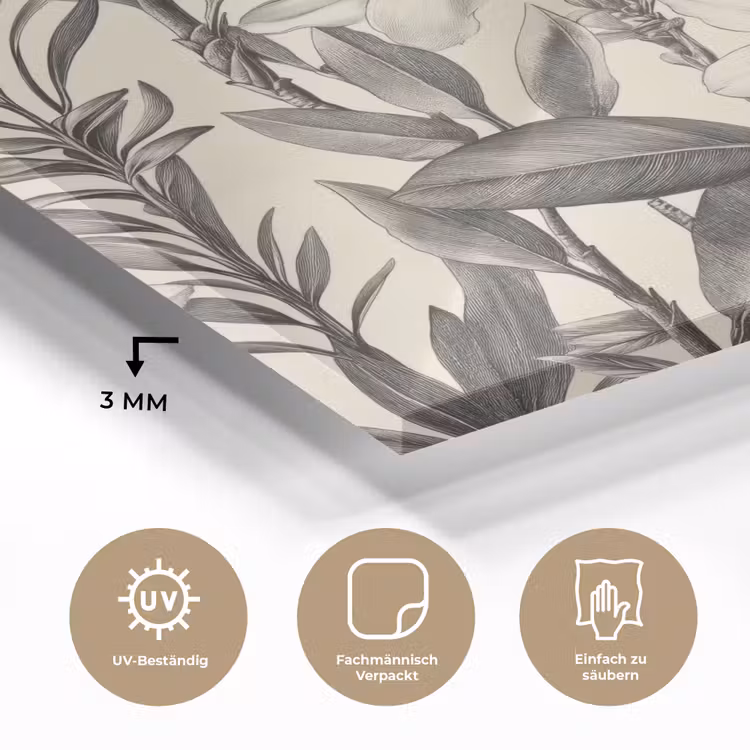 Klassiek - Botanisch - Zwart - Beige plexiglas 5mm klein 11 -wsfeer2_DE