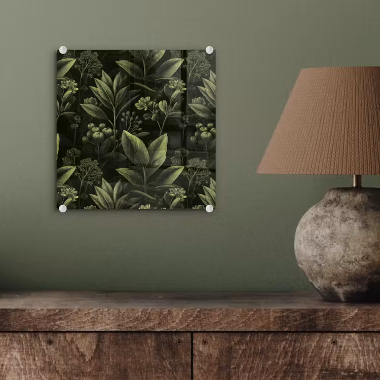 Klassiek - Donker - Botanisch - Planten plexiglas 5mm klein 11 -sfeer3