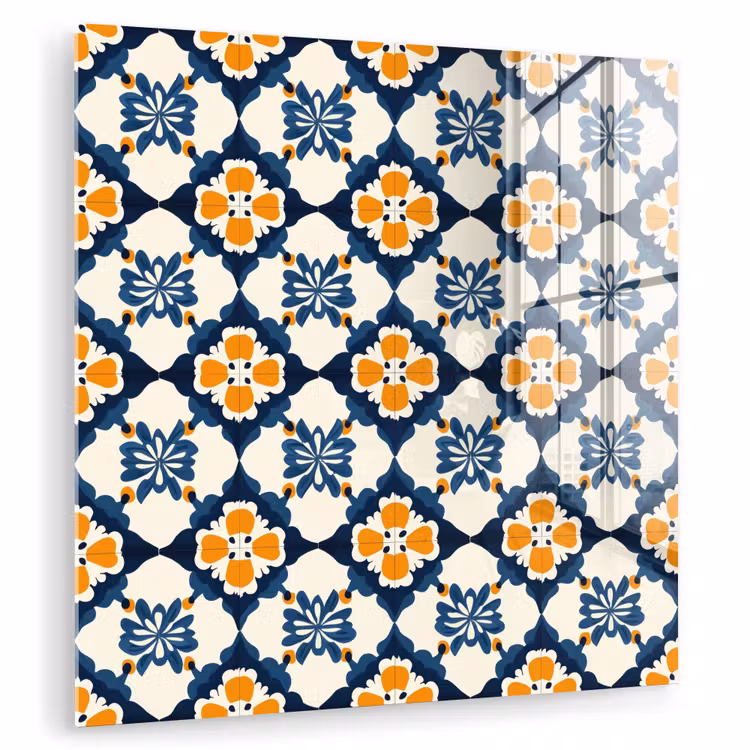 Klassiek - Geometrisch - Blauw plexiglas 5mm klein 11 -zzzproduct_nieuw