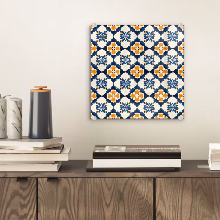 Klassiek - Geometrisch - Blauw plexiglas 5mm klein 11 -sfeer1