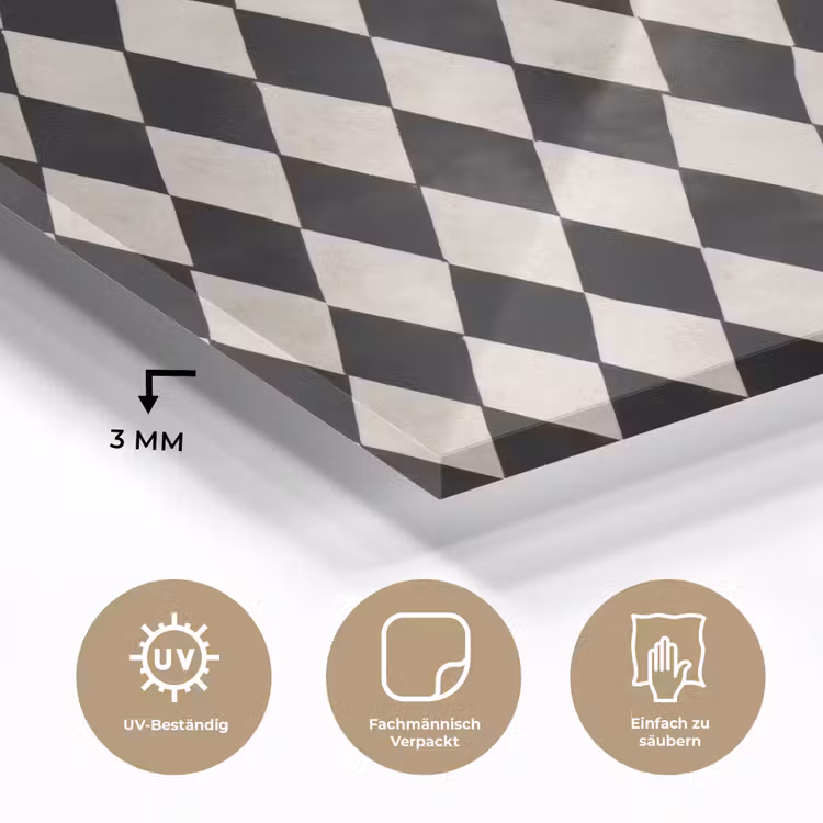 Klassiek - Patroon - Zwart plexiglas 5mm klein 11 -wsfeer2_DE