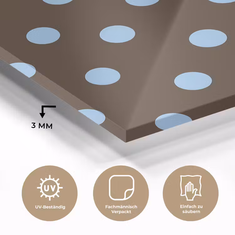 Klassiek - Stippen - Bruin plexiglas 5mm klein 11 -wsfeer2_DE