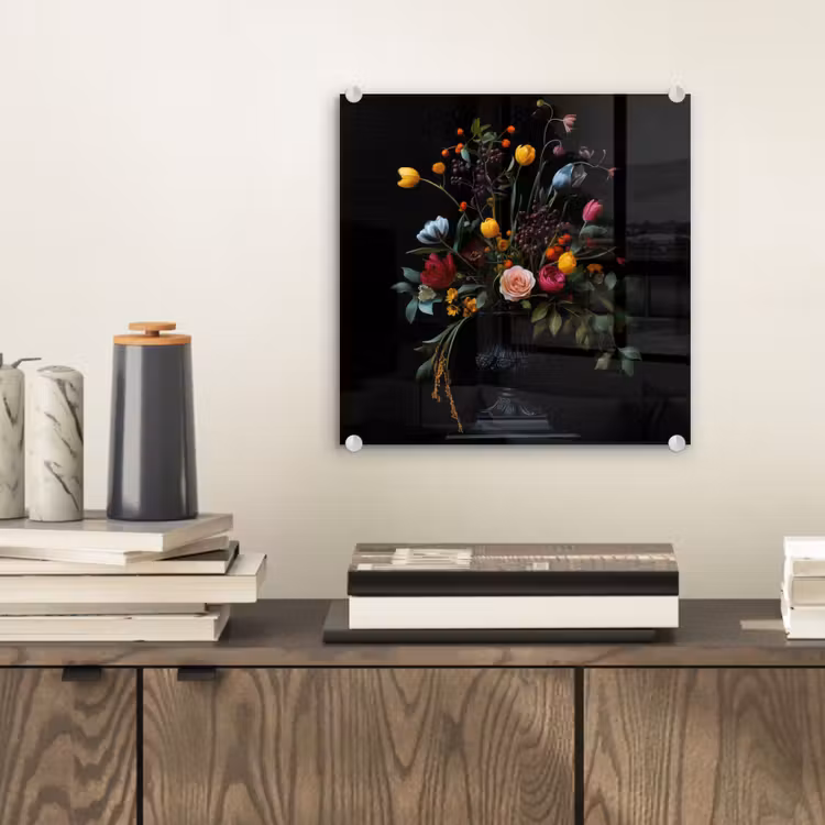 Klassiek - Vaas - Boeket - Bloemen plexiglas 5mm klein -sfeer1