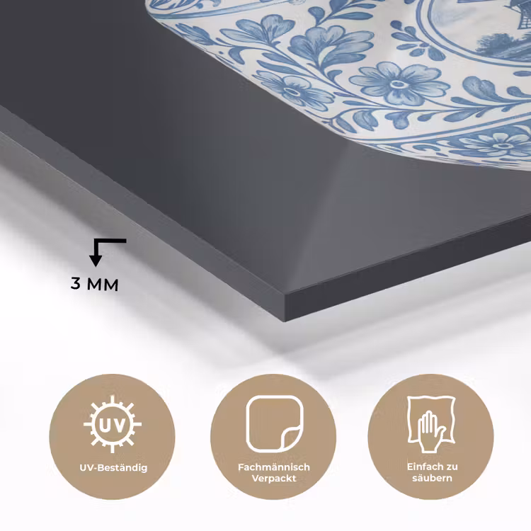 Kokosnoot - Eten - Delfts blauw - Drinken plexiglas 5mm klein -wsfeer2_DE