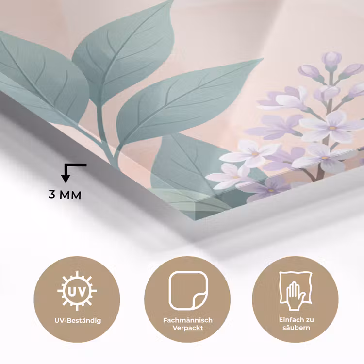 Kolibrie - Vliegen - Natuur - Illustratie - Kleurrijk plexiglas 5mm klein -wsfeer2_DE