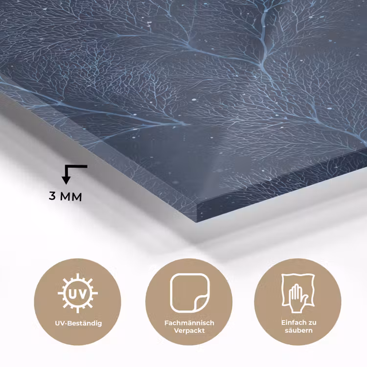 Koraal - Takken - Patroon - Nachtblauw plexiglas 5mm klein 11 -wsfeer2_DE