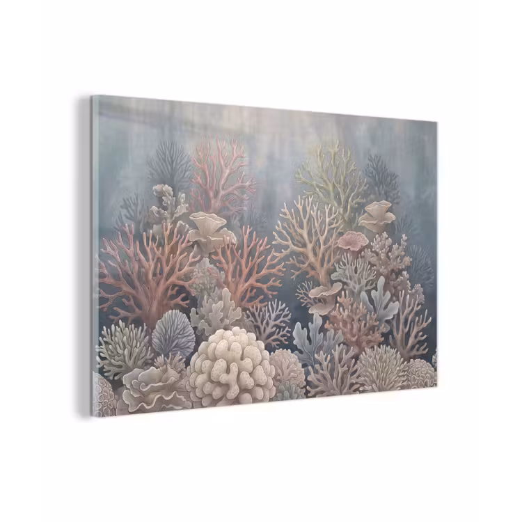 Koraal - Zeeleven - Onderwater - Illustratie - Natuur plexiglas 5mm klein -zzzproduct_nieuw