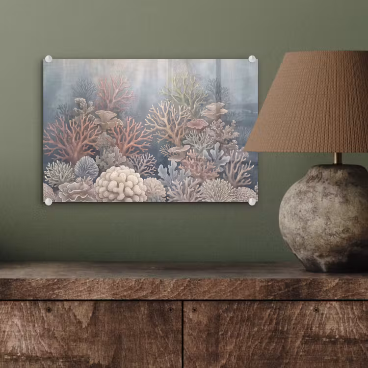 Koraal - Zeeleven - Onderwater - Illustratie - Natuur plexiglas 5mm klein -wsfeer2_DE