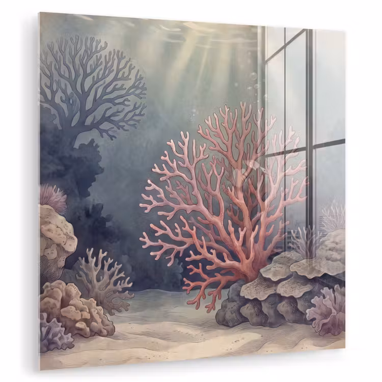 Koraal - Onderwater - Natuur - Roze plexiglas 5mm klein -zzzproduct_nieuw