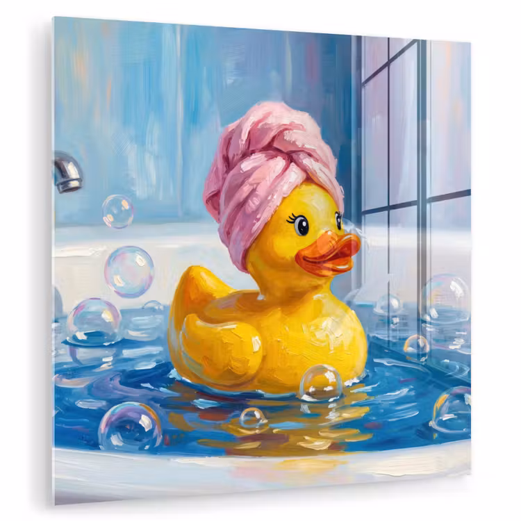 Creatief - Badeend - Kleurrijk plexiglas 5mm klein -zzzproduct_nieuw