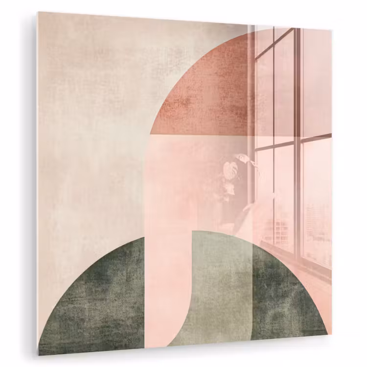 Cirkel - Abstract - Roze plexiglas 5mm klein -zzzproduct_nieuw