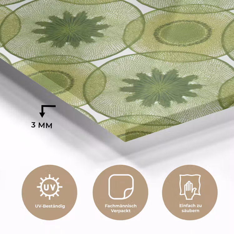 Cirkels - Patroon - Groen plexiglas 5mm klein 11 -wsfeer2_DE
