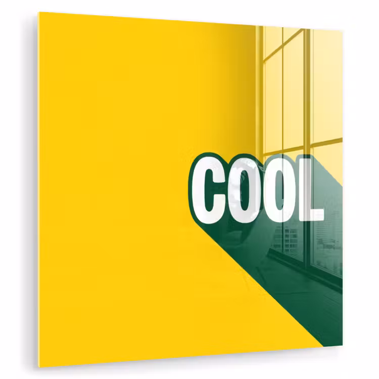 Cool - Geel - Groen plexiglas 5mm klein -zzzproduct_nieuw