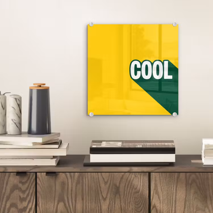 Cool - Geel - Groen plexiglas 5mm klein -sfeer1