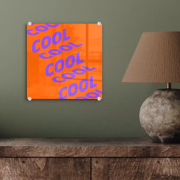 Cool - Paars - Oranje plexiglas 5mm klein -sfeer3
