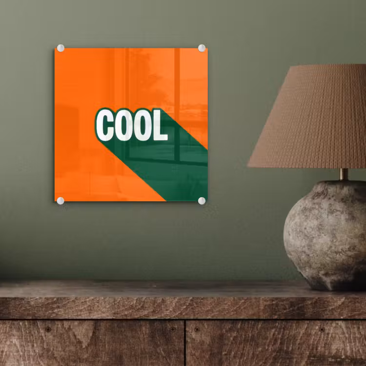 Cool - Oranje - Groen plexiglas 5mm klein -sfeer3