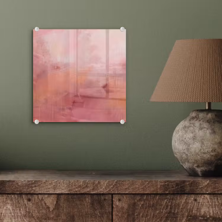 Glasbild - Kunst – Fließend – Pastell – Abstrakt - Kunst - Vloeiend - Pastel - Abstract plexiglas 5mm klein