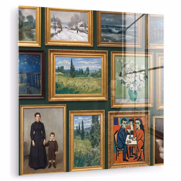 Kunst - Schilderijen - Collectie - Klassiek - Groen plexiglas 5mm klein -zzzproduct_nieuw