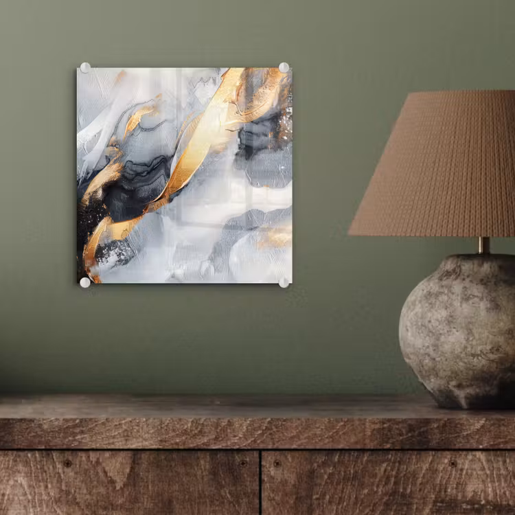 Kunst - Goud - Luxe - Abstract - Modern plexiglas 5mm klein -sfeer3