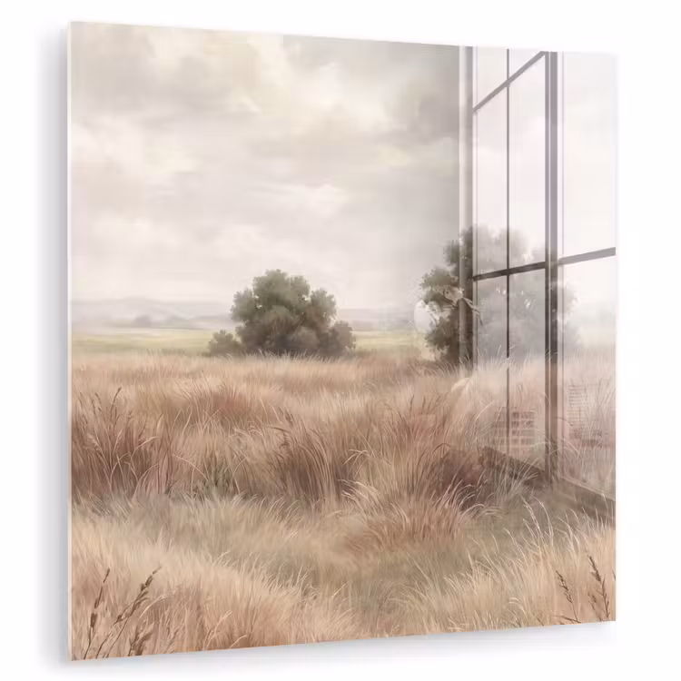 Landschap - Minimalistisch - Beige plexiglas 5mm klein -zzzproduct_nieuw