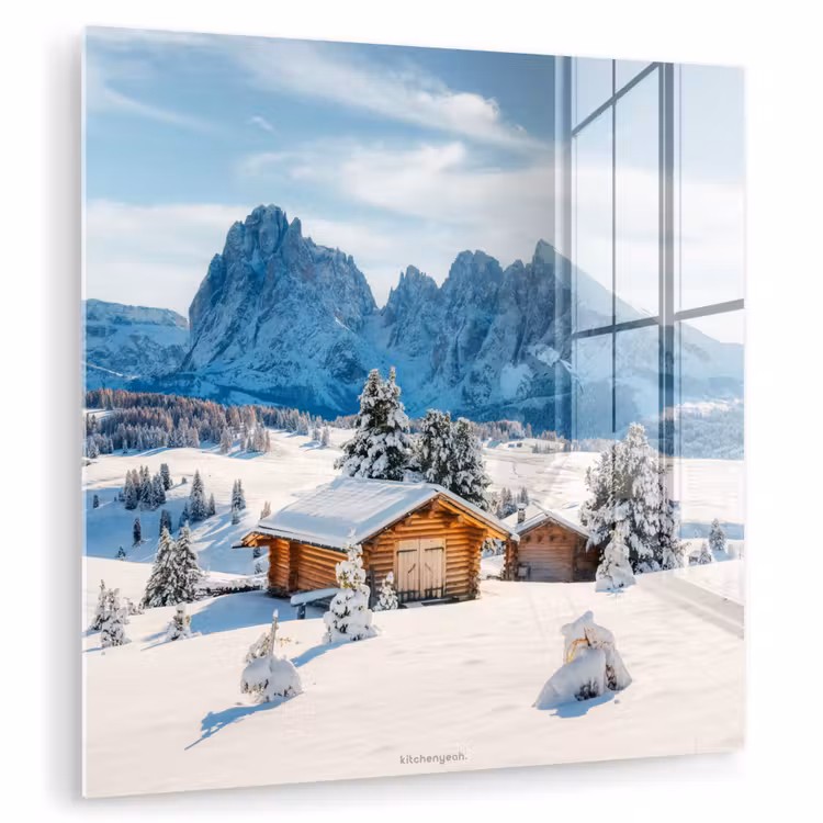 Landschap - Winter - Sneeuw plexiglas 5mm klein -zzzproduct_nieuw