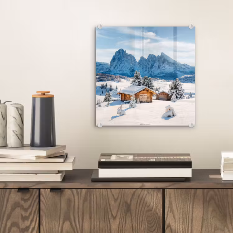 Landschap - Winter - Sneeuw plexiglas 5mm klein -sfeer1