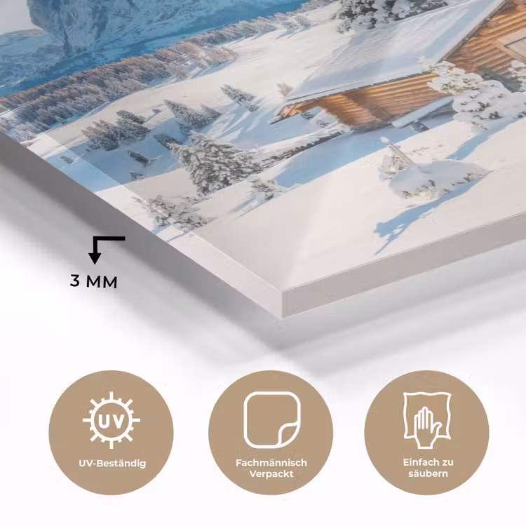 Landschap - Winter - Sneeuw plexiglas 5mm klein -wsfeer2_DE