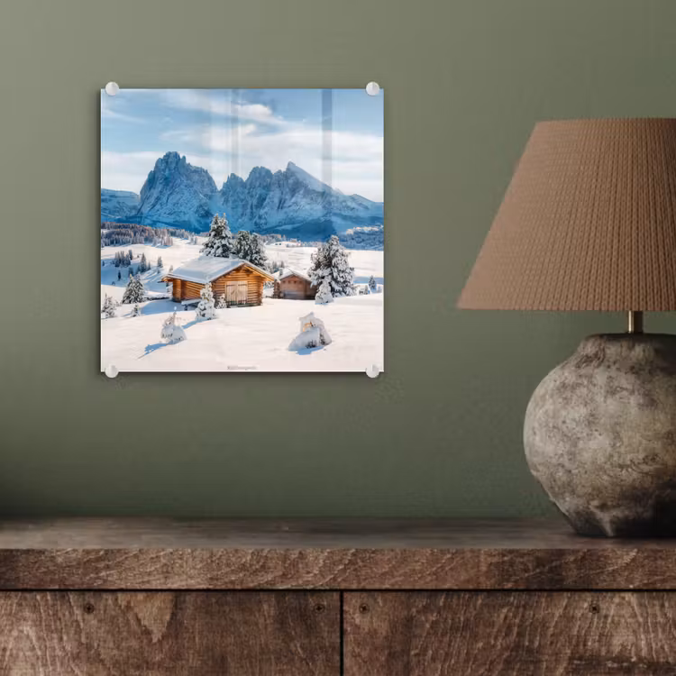Landschap - Winter - Sneeuw plexiglas 5mm klein -sfeer3
