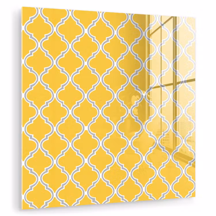 Lantaarn - Arabesk - Elegant - Geel plexiglas 5mm klein 11 -zzzproduct_nieuw