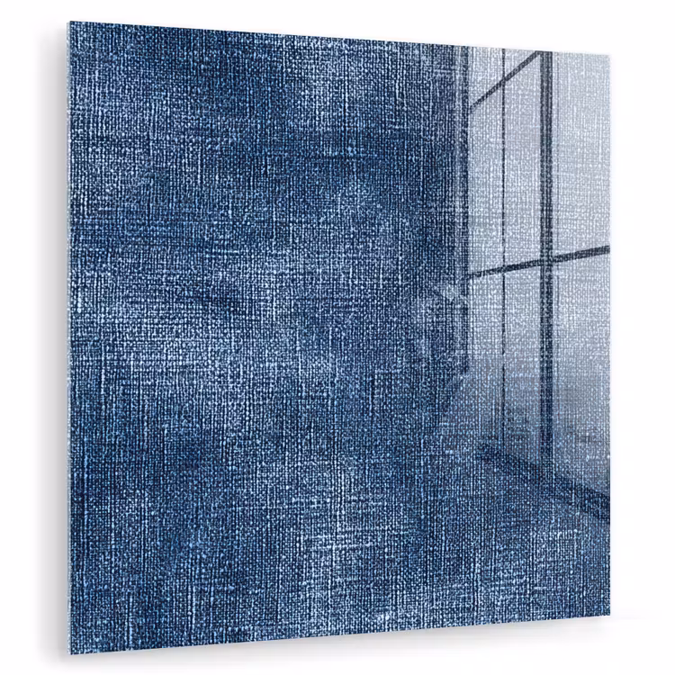 Linnen - Textuur - Patroon - Denim - Rustiek plexiglas 5mm klein 11 -zzzproduct_nieuw