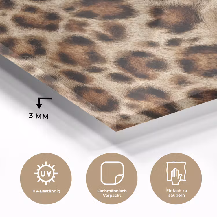 Luipaard - Bruin - Vacht plexiglas 5mm klein 11 -wsfeer2_DE