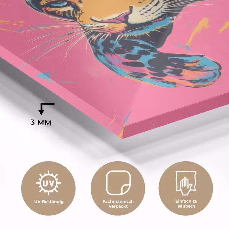 Luipaard - Roze - Oranje - Blauw - Verf plexiglas 5mm klein -wsfeer2_DE