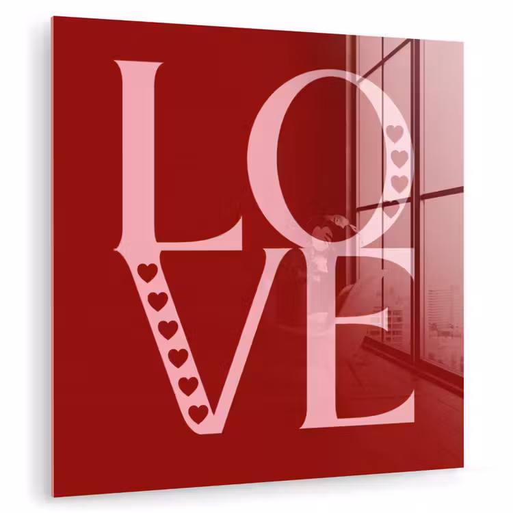 Love - Rood - Hatjes plexiglas 5mm klein -zzzproduct_nieuw