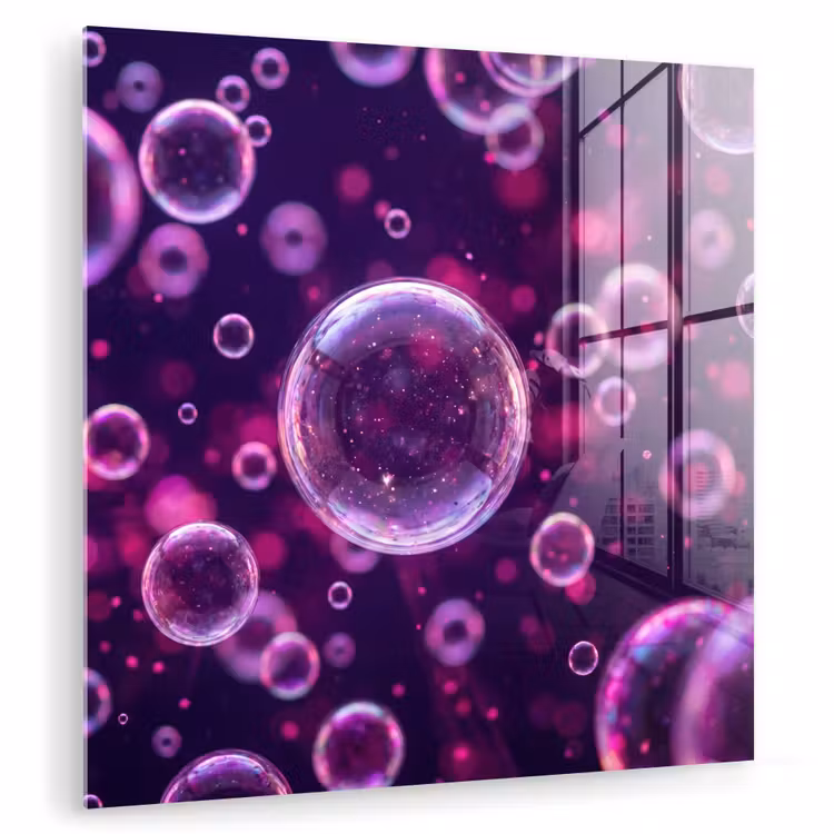 Paars - Bubbels - Schuim plexiglas 5mm klein -zzzproduct_nieuw