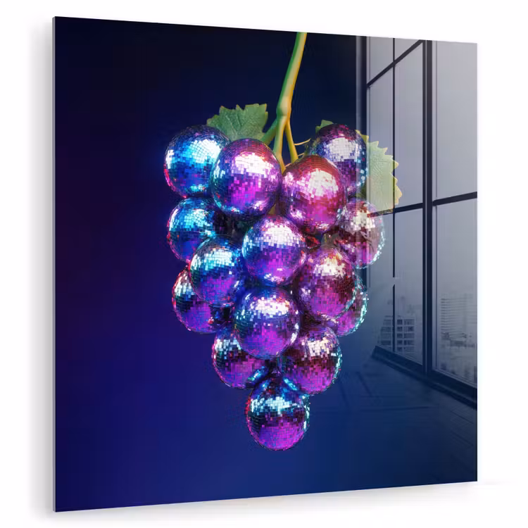 Paars - Disco - Feest - Druif plexiglas 5mm klein -zzzproduct_nieuw