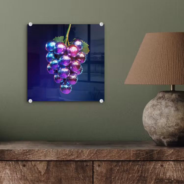 Paars - Disco - Feest - Druif plexiglas 5mm klein -sfeer3