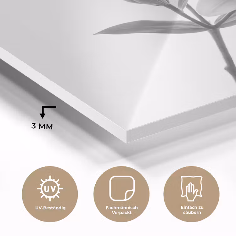 Lelies - Elegant - Zwart - Wit plexiglas 5mm klein -wsfeer2_DE
