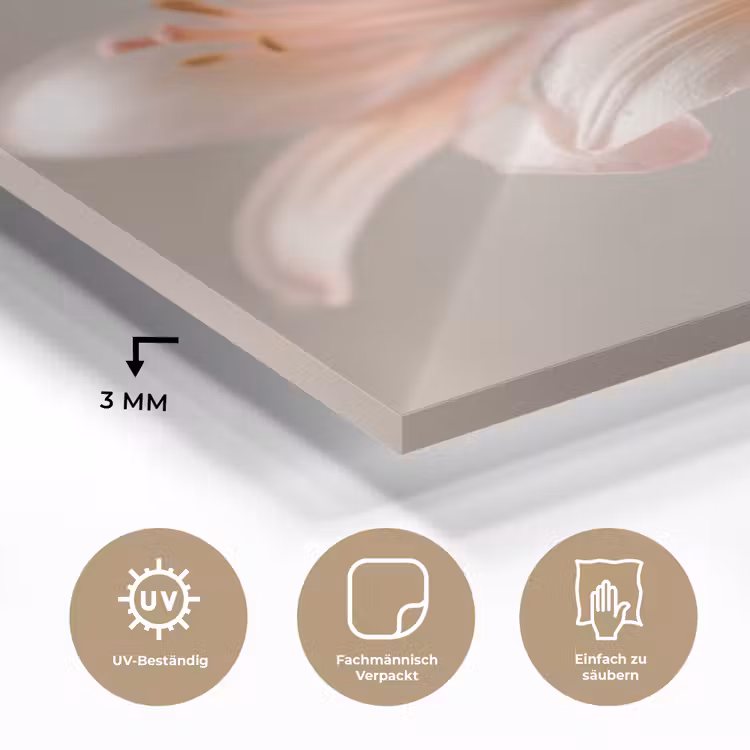 Lelies - Meeldraden - Roze - Wazig plexiglas 5mm klein -wsfeer2_DE